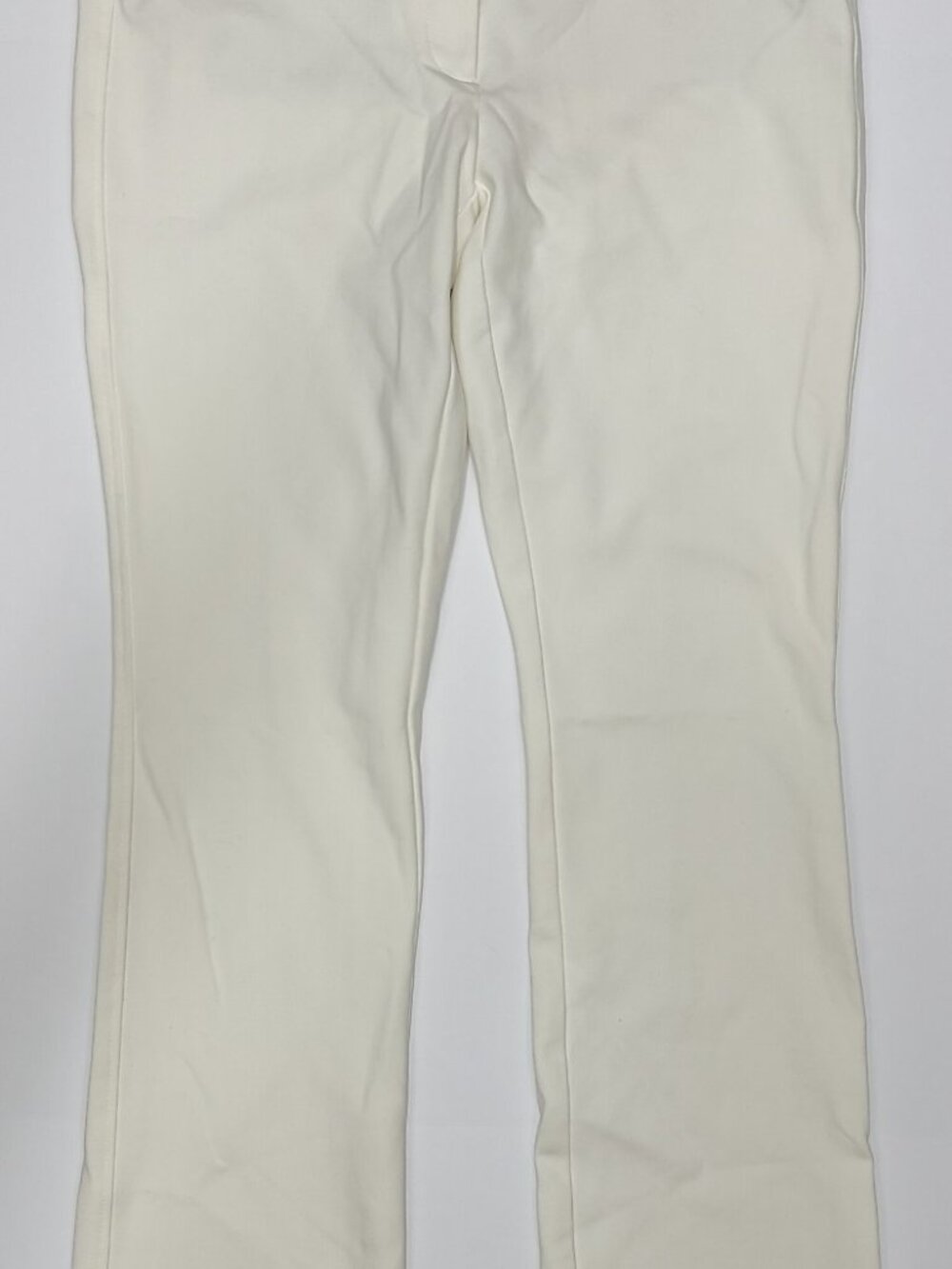 White House Black Market Women's Ivory The Slim Bootcut Pants Size 4